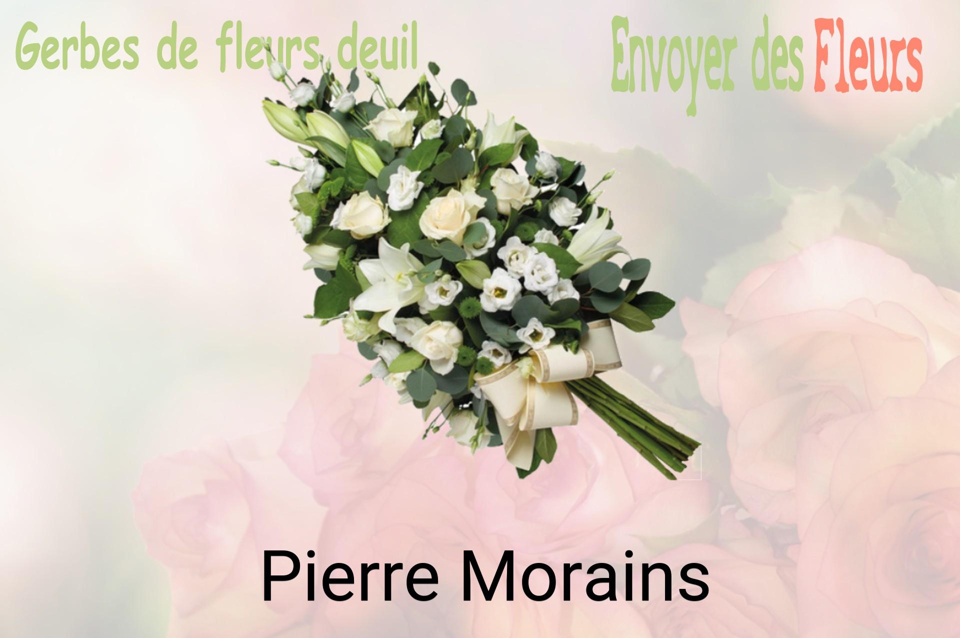 Gerbe de fleurs de deuil livrée à Pierre-Morains